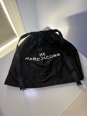 Marc Jacobs Black Drawstring Dust Bag with White Logo